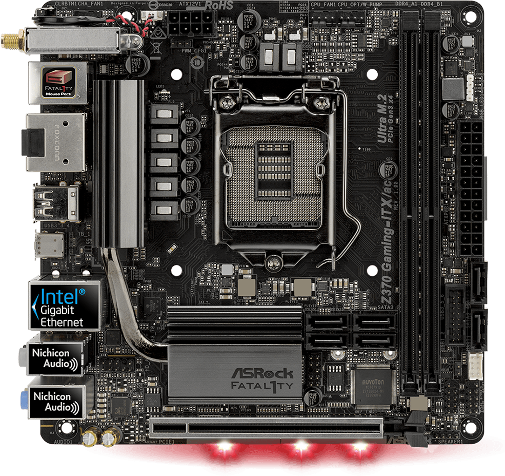 Asrock Fatal1ty Z370 Gaming ITX ac Motherboard Specifications On